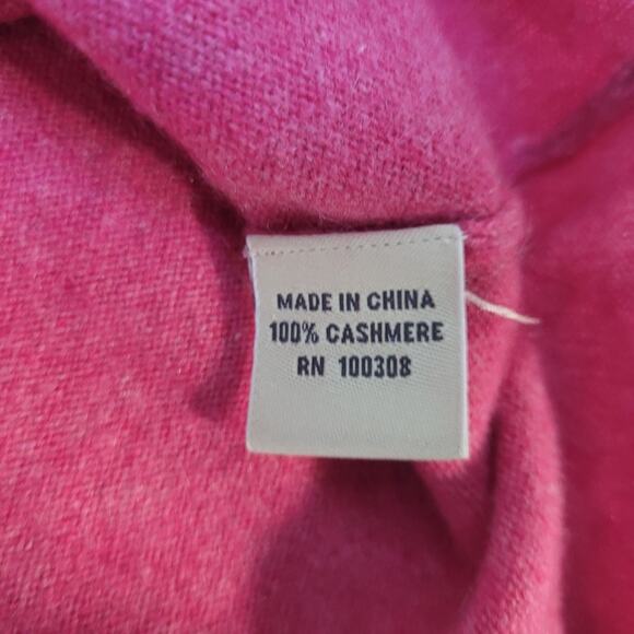 Peter Millar Women's L Pink Cashmere Turtleneck Sweater Old Course St. Andrews - Picture 8 of 11